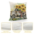 thumbnail image 4 of JRXY  Farmhouse Pillow Covers Sunflower Decor Truck Sunflower Basket Sweet Home Spring Pillow Covers, Cushion Case Gifts for Home Decor  White, 4 of 5