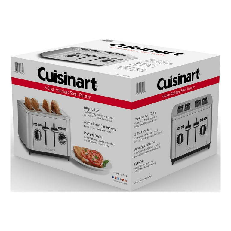 Cuisinart CPT-14WM 4-Slice Stainless Steel Toaster