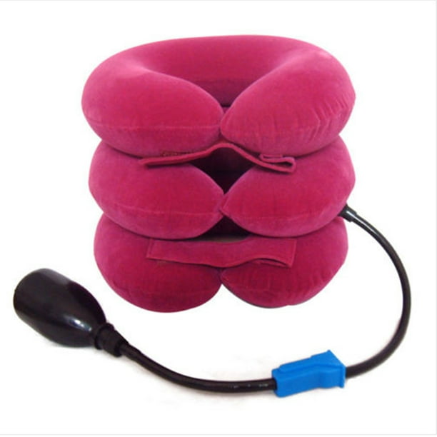 Oreiller Gonflable d'Air Cervical Appareil de Traction de Soutien de Dispositif pour le Massage de Soulagement de la Douleur de la Tête et des Épaules