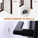 thumbnail image 4 of Set of 4 door stops, stainless steel door stops with rubber bumpers, door stops to protect doors, walls and furniture (silver), 4 of 5