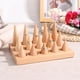 thumbnail image 4 of Soporte de madera para anillos con 15 dedos, soporte de escaparate, organizador de anillos de joyería, 4 of 10