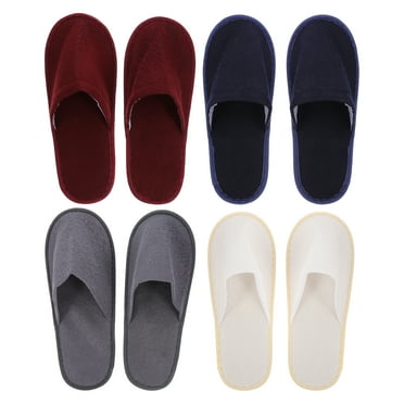 Langeriy 8 Pairs Non-slip Slippers Breathable Slippers Hotel Slippers (Random Color)