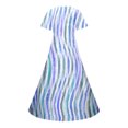 thumbnail image 4 of Vestido largo bohemio con cuello en V para mujer: ligero y fluido, de poliéster y spandex, ideal para vacaciones en la playa y reuniones informales., 4 of 5