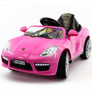 2023 Girl's Ride On Kids Car 12V Battery Powered W/ Dining Table, Leather Seat, LED Lights