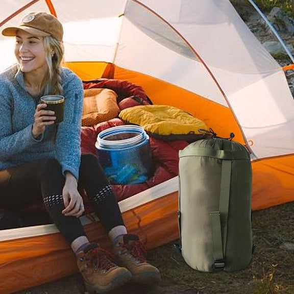 SeekLGT Sleeping Bag 3-4 Season Lightweight Portable Envelope Style for Adults and Youth Hiking Backpacking Camping Gear with Compression Sack 1x