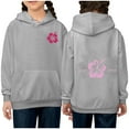 thumbnail image 2 of Wancir Pink Graphic Hoodie For Women 2024 Cute Preppy Sweatshirt Long Sleeve Drawstring Pullover Tops With Pockets 1-14T, 2 of 4