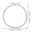 thumbnail image 2 of ETHZZLE Universal Manual Wheelchair Rear Wheel PU Solid Tire Grey Non Pneumatic Accessory, 2 of 8