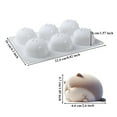 thumbnail image 5 of Flexible Cats Shape Puddings Silicone Molds for Chocolate Candy and Dessert, 5 of 8