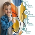 thumbnail image 3 of Blackout Kids Curtains,Colorful and Grey Abstract Art Artwork Childrens Insulated Curtains Set Of 2,Bedroom Essentials,Toddler Room Decor 42x54in(106x137cm), 3 of 4
