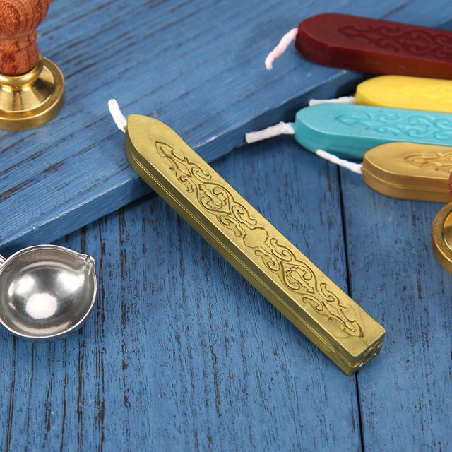 Cuadros Decorativos Barra de cera de sellado antigua para invitaciones de bricolaje, sello artesanal, mecha de barra (4) Ndcxsfigh Nuevos Originales