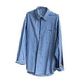 thumbnail image 5 of BVnarty Plaid Shirts for Men Casual Plaid Long Sleeve Shirt with Pockets, Lightweight Turndown Collar Button-Up for Daily Wear, Fall/Winter Style, 5 of 6