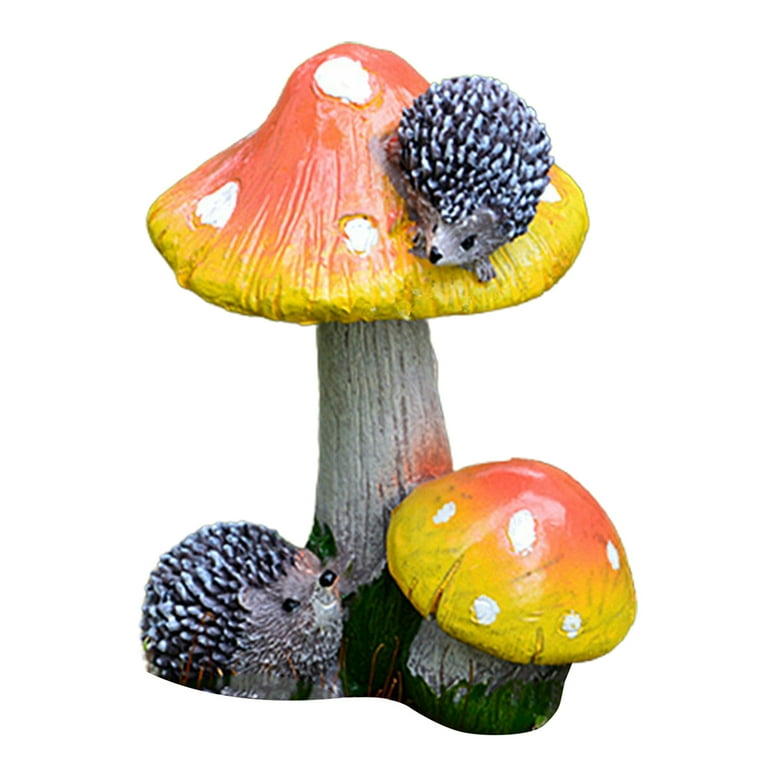Mini Brown Mushrooms Outdoor Fairy Garden Accessories Dollhouse Landscape Decor Mini Brown Mushrooms Outdoor Fairy Garden Accessories Dollhouse Landscape Decor