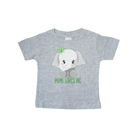

Inktastic Mimi Loves Me- cute elephant Gift Baby Boy or Baby Girl T-Shirt