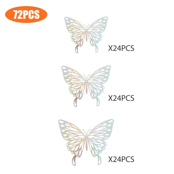 72 36 12pcs 3d Butterfly Wall Decals Sticker Wall Decal Decor Art Decorations Sticker Set 3 Sizes For Room Home Nursery Classroom Offices Kids Girl Boy Bedroom Bathroom Living Room Decor Walmart Com