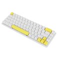 thumbnail image 4 of Teclado mecánico 68 teclas Retroiluminación RGB Teclado compacto con cable con interruptor azul para Windows para ANDROID PC Laptop Blanco Amarillo, 4 of 10