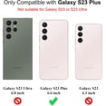 thumbnail image 2 of Thin Samsung Galaxy S23 Plus 5G Case (6.6 Inch) Clear Hard Back + Soft TPU Bumper [Air Pocket Corners] Shockproof Phone Cover for Galaxy S23+ (2023) - Transparent, 2 of 7