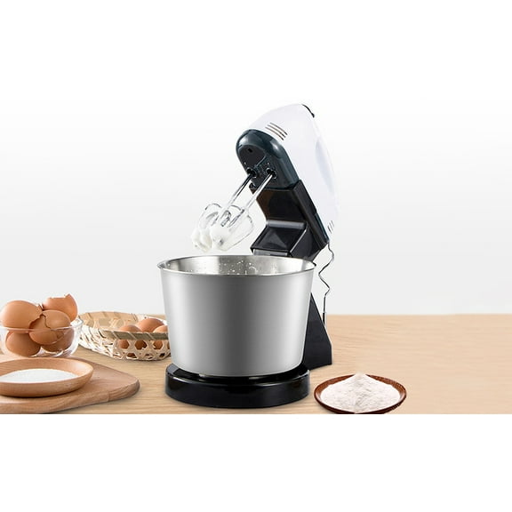 Shoreew 7-Speed Stand Mixer with Stainless Steel Bowl & Dough Hook – Versatile Handheld Mixer for Baking Cakes, Cookies, and More