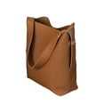 thumbnail image 1 of Jumpingount Práctico bolso de hombro para mujer con amplia aplicación, buenos regalos, bolso tipo cubo a la moda, gran capacidad Bolsas de mensajero y de hombro marrón, 1 of 6