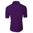 thumbnail image 2 of A4 Solid Interlock Polo For Men in Purple | N3261, 2 of 3
