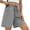 DARKGREY, variant on TEMOFON Womens Shorts Summer Wide Leg Athletic Shorts Casual Elastic Waist Drawstring Bermuda Shorts with Pockets L