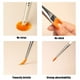thumbnail image 3 of Juego de pinceles Depvision Face Paint, 10 unidades, para pintura corporal y facial, 3 of 7