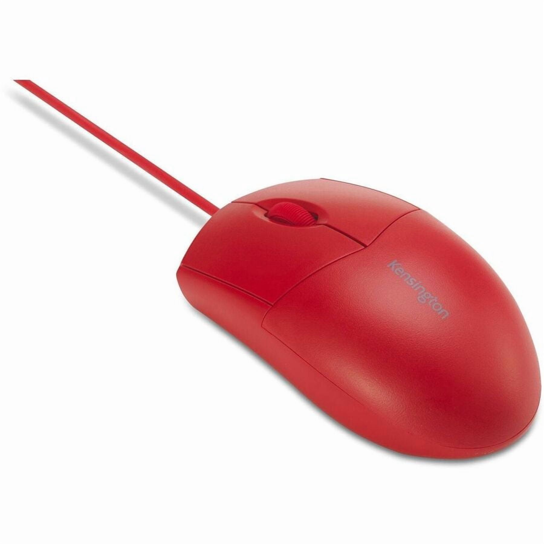 Kensington Pro Fit Wired Washable Mouse, Red