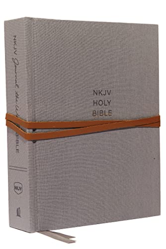 NKJV, Journal the Word Bible, Hardcover, Gray, Red Letter Edition, Comfort Print: Reflect, Journal, or Create Art Next t, (Hardcover)