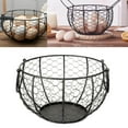 thumbnail image 4 of OOKWE Kitchen Storage Metal Wire Egg Basket Farm Chicken Cover Egg Holder Organizer Case Nordic Snack Fruit Container, 4 of 10
