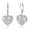 Silver B, variant on LANCHARMED 14K Gold Plated Heart Dangle Earrings Hypoallergenic Cubic Zirconia Drop Earrings for Women,