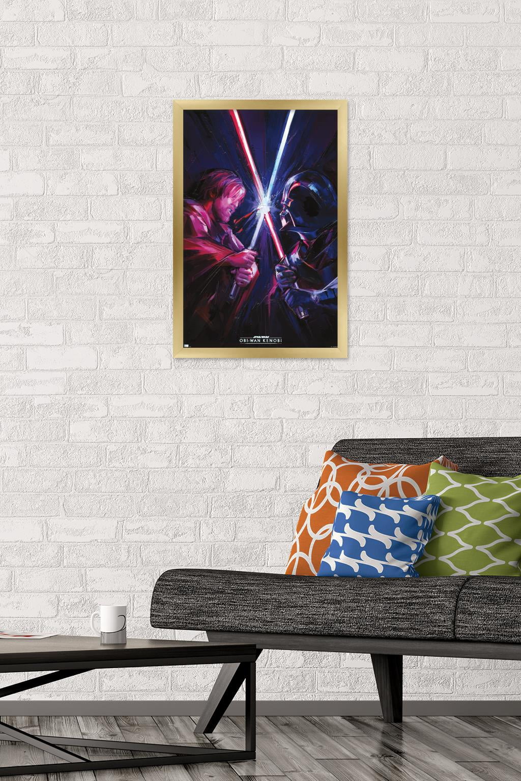 Star Wars: Obi-Wan Kenobi - Duel Wall Poster, 14.725" x 22.375" Framed