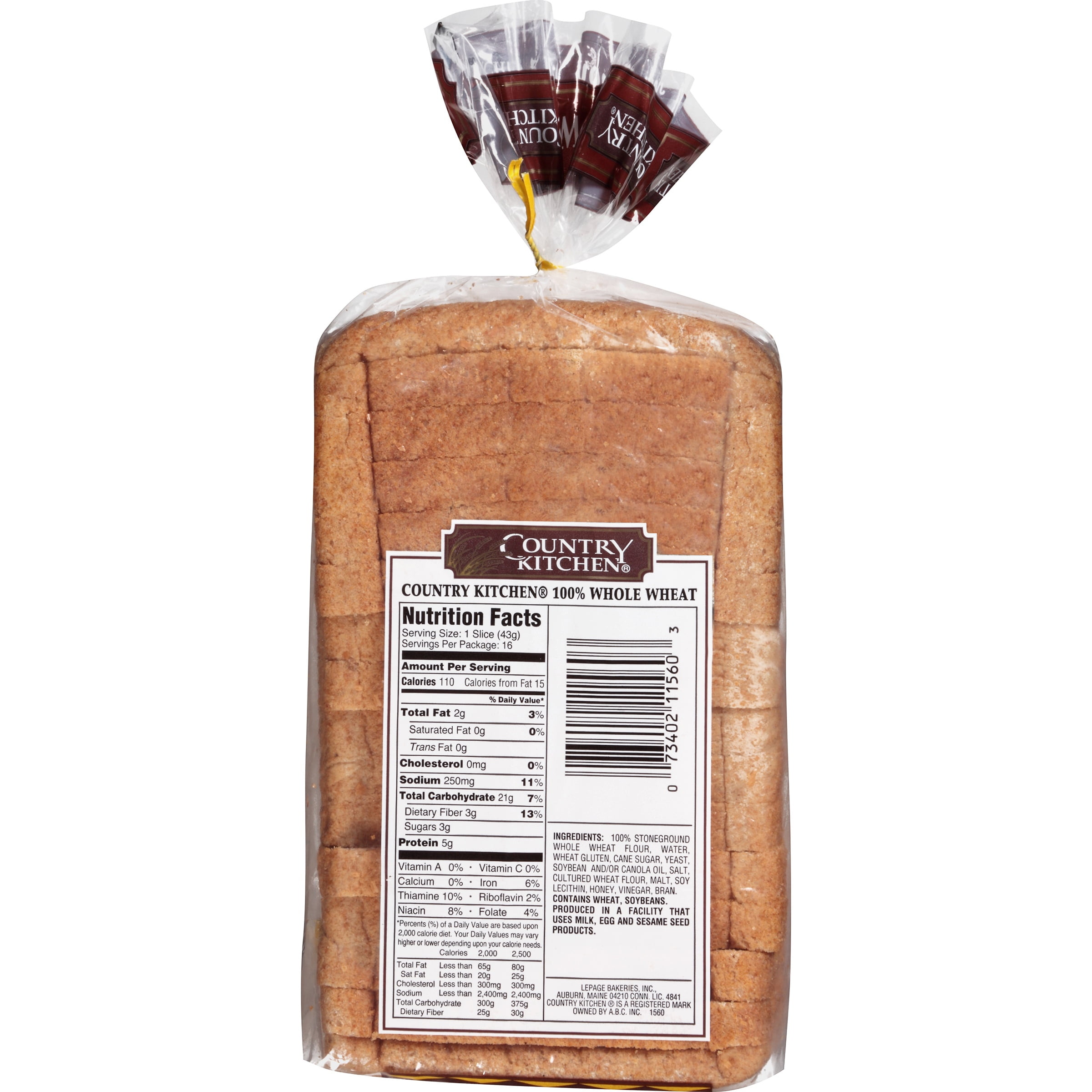 Nutrition Facts 1 Slice Whole Wheat Bread Nutrition Ftempo
