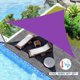 thumbnail image 2 of ZHAOCHENG Toldo triangular para sombrilla de exterior de 3 metros, toldo parasol plegable, toldo paisajístico (morado oscuro), 2 of 5
