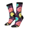 thumbnail image 2 of Uemuo Donuts1 Pattern Women's Crew Socks, Soft Durable Breathable Moisture-Wicking with Odor Control Cotton socks, 2 of 9