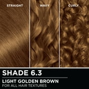 Garnier Olia Oil Powered Permanent Hair Color, 6.3 Light Golden Brown