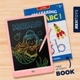 thumbnail image 4 of Jeexi LCD Writing Tablet Doodle Board - 10inch + Tracing Book, Colorful Drawing Pad, Electronic Toddler Drawing Tablet for Kids, Educational Toys Gift for 3 4 5 6 7 Years Old Girls Boys - (Pink), 4 of 7