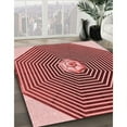 thumbnail image 3 of Ahgly Company Machine Washable Indoor Rectangle Transitional Light Coral Pink Area Rugs, 7' x 10', 3 of 7