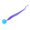 Purple, variant on FTsdfkl 1PC Worm Ball Cat Toy, Elastic Fuzzy Worm Tail Interactive Kitten Play Ball, Bouncy Polyester Ball Wand Replacement Pet Teaser Toy