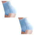 thumbnail image 1 of Qarigey Bragas de fibra de bambú para mujer, ropa interior flexible de repuesto lavable para levantamiento de cuerpo de Color sólido, Azul 2piezas, 1 of 6