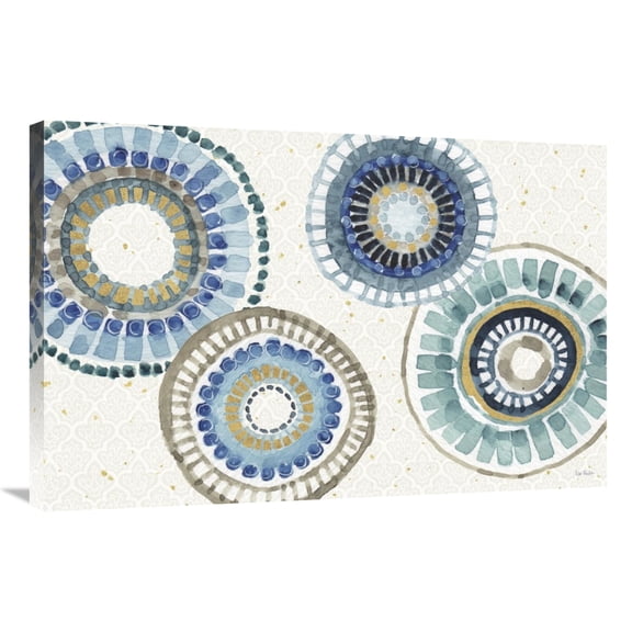 Global Gallery's 'Indigold XXV' By Lisa Audit Stretched Canvas Wall Art