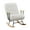 White, variant on VECELO Teddy Fabric Rocking Chair, Adjustable Back Angle Upholstered Nursery Chair, White