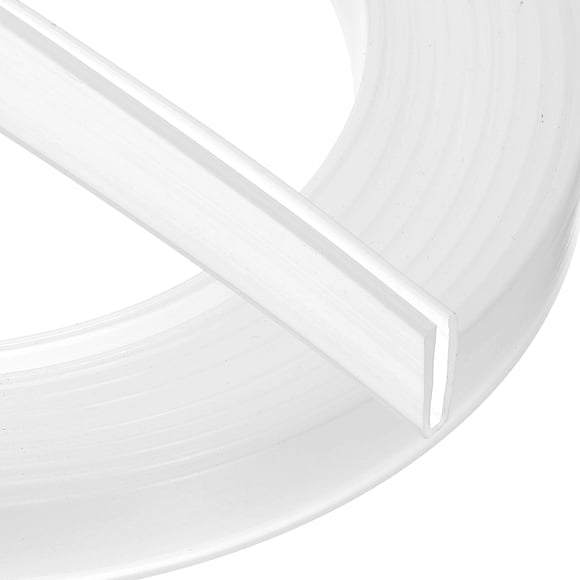 Uxcell U Channel Edging Trim, 26.2 ft Sheet Metal Edge Guard Protector Rubber Edge Trim Air Sealed Seal Strip for Panels Car Doors Steel Plates Hatches Table Corners,4.72"Wx0.39"Tx1.18"H ,Clear