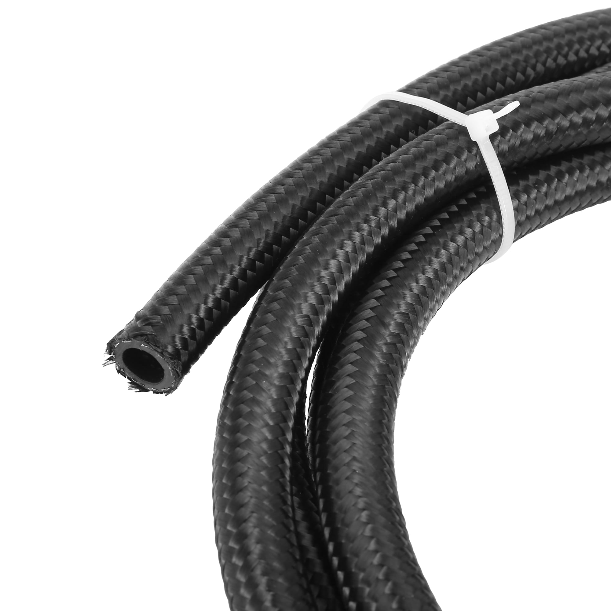 Auto Braided 10ft 3/8" Fuel Line with AN6 End Fitting for CPE Oil Gas Hose
