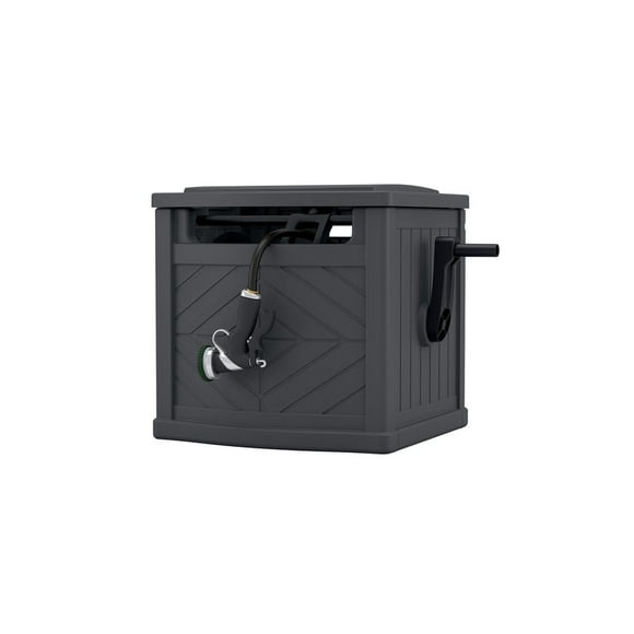 Carrete de manguera Hideaway Suncast de 150 pies, gris, independiente
