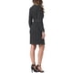 thumbnail image 3 of Camisa de mezclilla INSPIRE CHIC con botones 2023, vestido de cuello con cinturón y bolsillos, talla XL, negro, 3 of 5