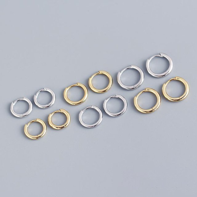 S925 plata apertura oreja hebilla pendiente temperamento femenino Corea del Sur pendientes moda femenina oreja hueso perno oreja hueso anillo