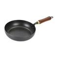thumbnail image 2 of deevoka Iron Wok Cooking Tool Easy to Clean Non Coated Kitchen Supplies Stir Fry Pan Diameter 24cm, 2 of 9
