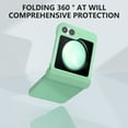 thumbnail image 4 of for Samsung Galaxy Z Flip 5 Case, [Hinge Protection] [Anti-Fingerprint Matte Finish] Slim Fit Full-Body Shockproof Hard PC Protective Phone Case for Samsung Galaxy Z Flip 5 5G, Green, 4 of 6