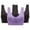 Purple, variant on Women's Sports Bra 3-Pack Sports Bra Without Support Yoga Running Underwears Bras for Women No Underwire White S