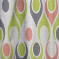 thumbnail image 4 of Designart 'Abstract Retro Drops II' Mid-Century Modern Curtain Panel, 4 of 5
