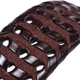 thumbnail image 4 of Ceinture en Cuir de Vachette Tissée à la Main pour Hommes Rétro Décontractée Boucle à Ardillon Ceinture Creuse pour Dames, Ajustement Confortable Style Unique, 4 of 6